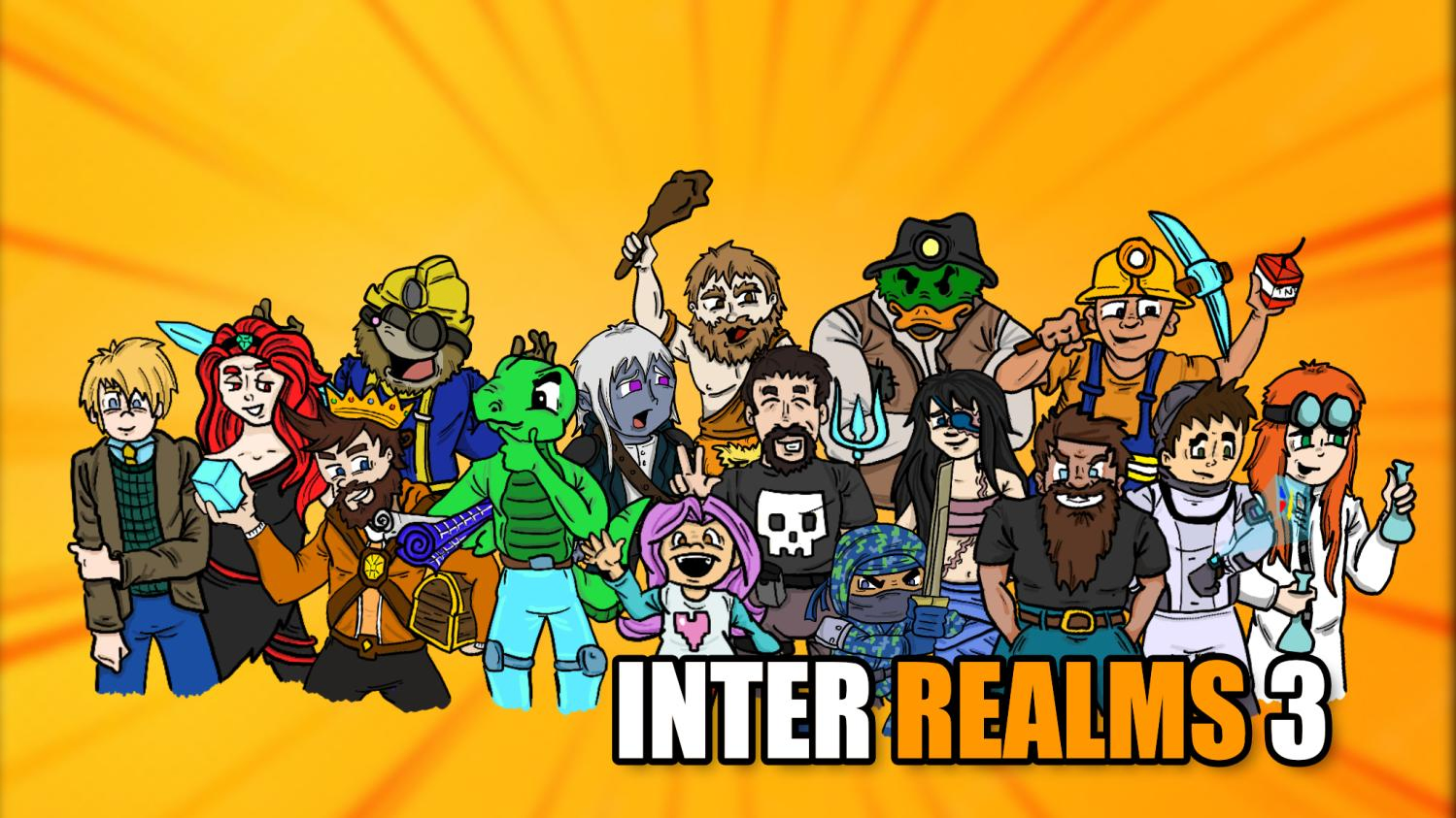 Inter Realms content creators drawn by Blind Kubsy!